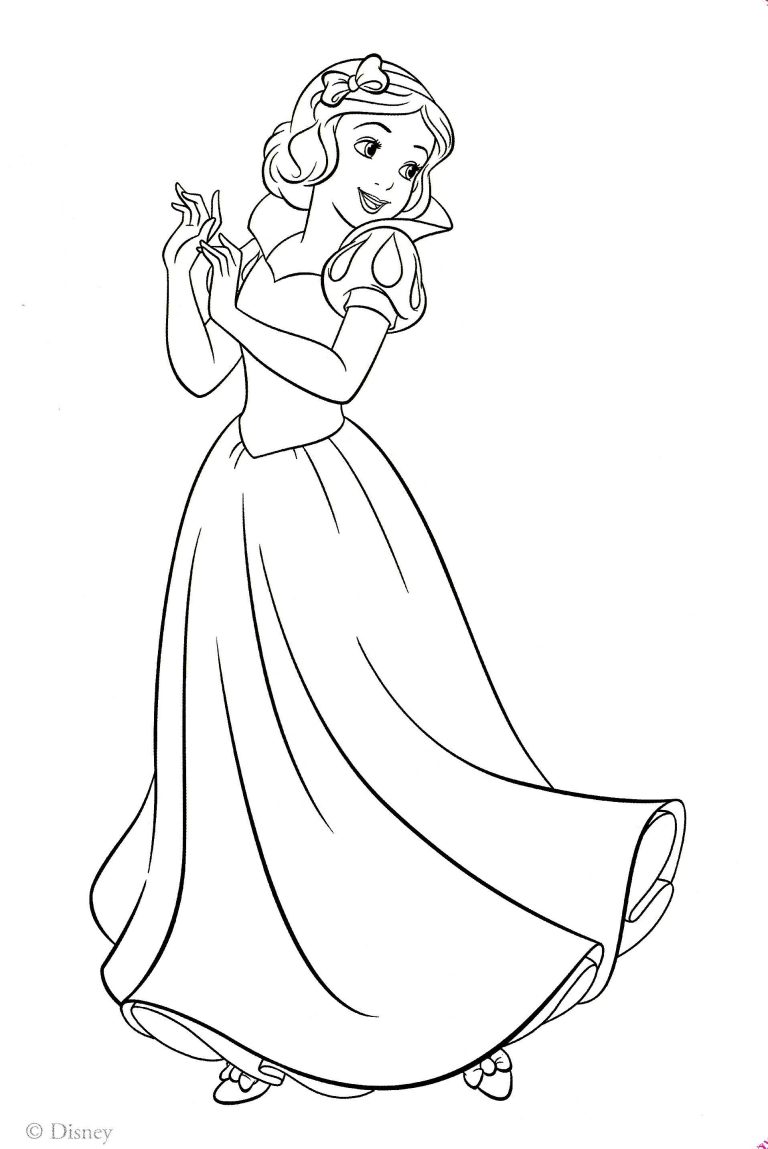 Snow White Printable Disney Princess Coloring Pages