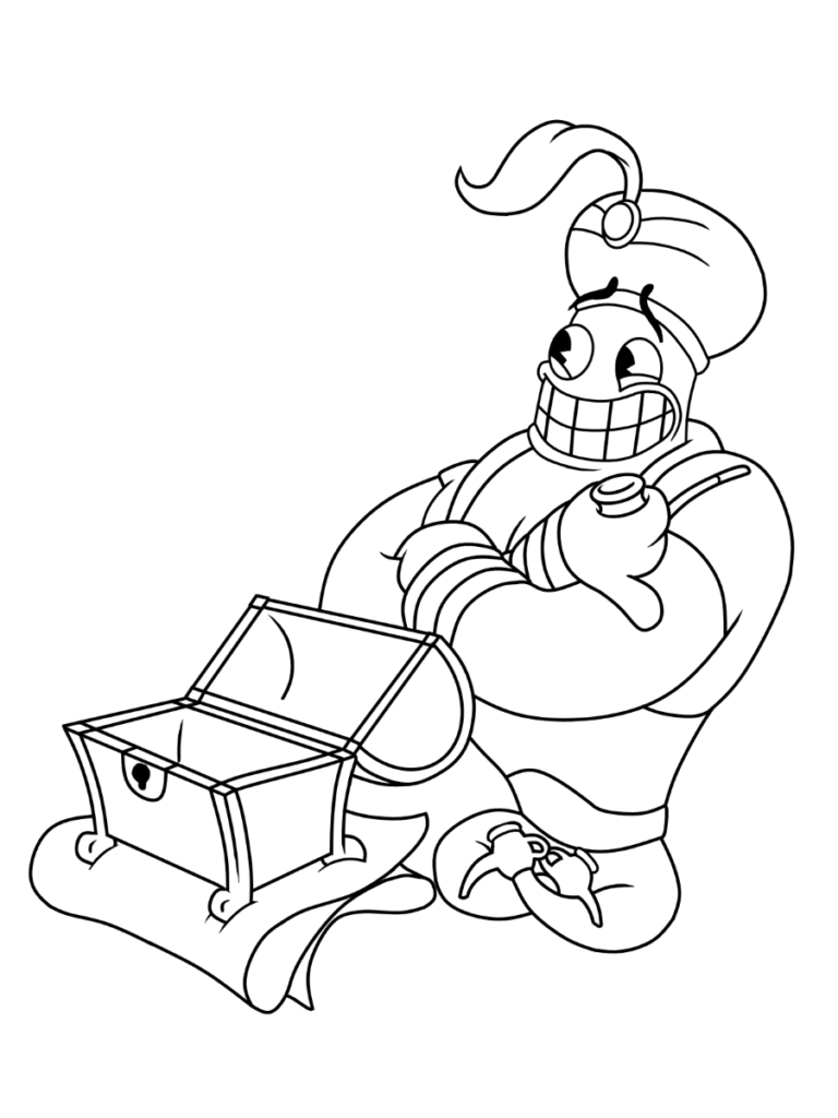 Cuphead Coloring Pages