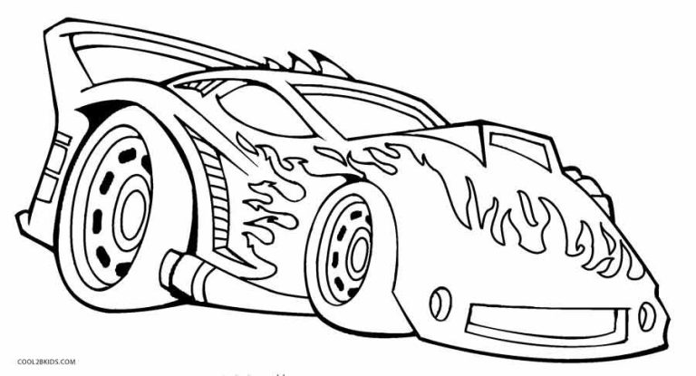 Hot Wheels Coloring Pages