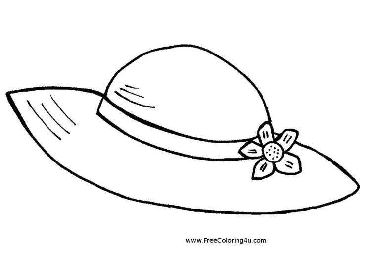 Hat Coloring Page