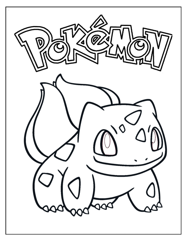 Bulbasaur Coloring Page