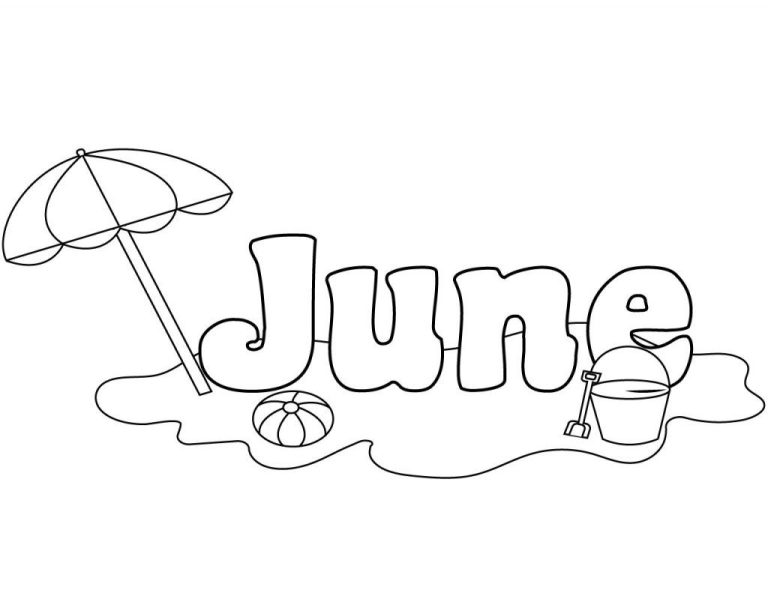 June Coloring Pages