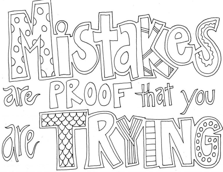 Quotes Coloring Pages