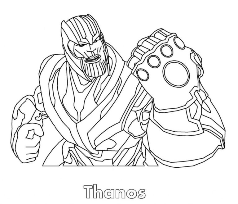 Thanos Coloring Pages