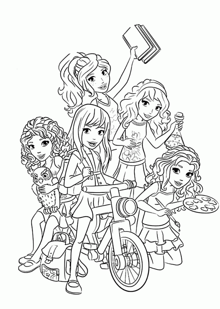 Lego Friends Coloring Pages