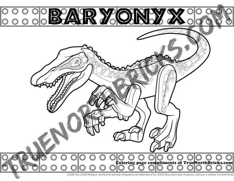 Lego Jurassic World Coloring Pages