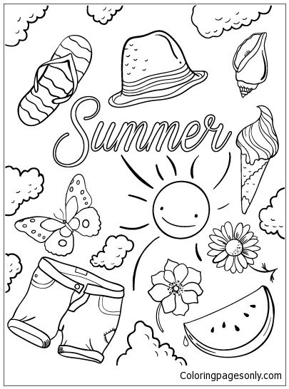 Free Printable Summer Coloring Pages