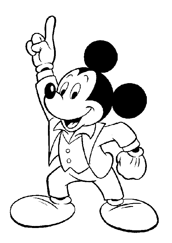 Mickey Mouse Coloring Pages