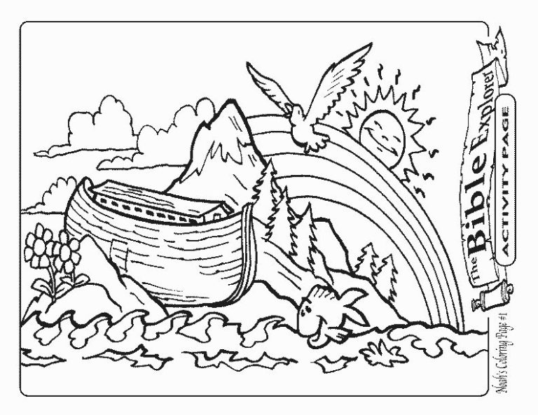 Noah's Ark Coloring Page