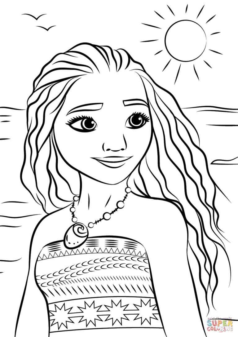 Moana Coloring Sheets