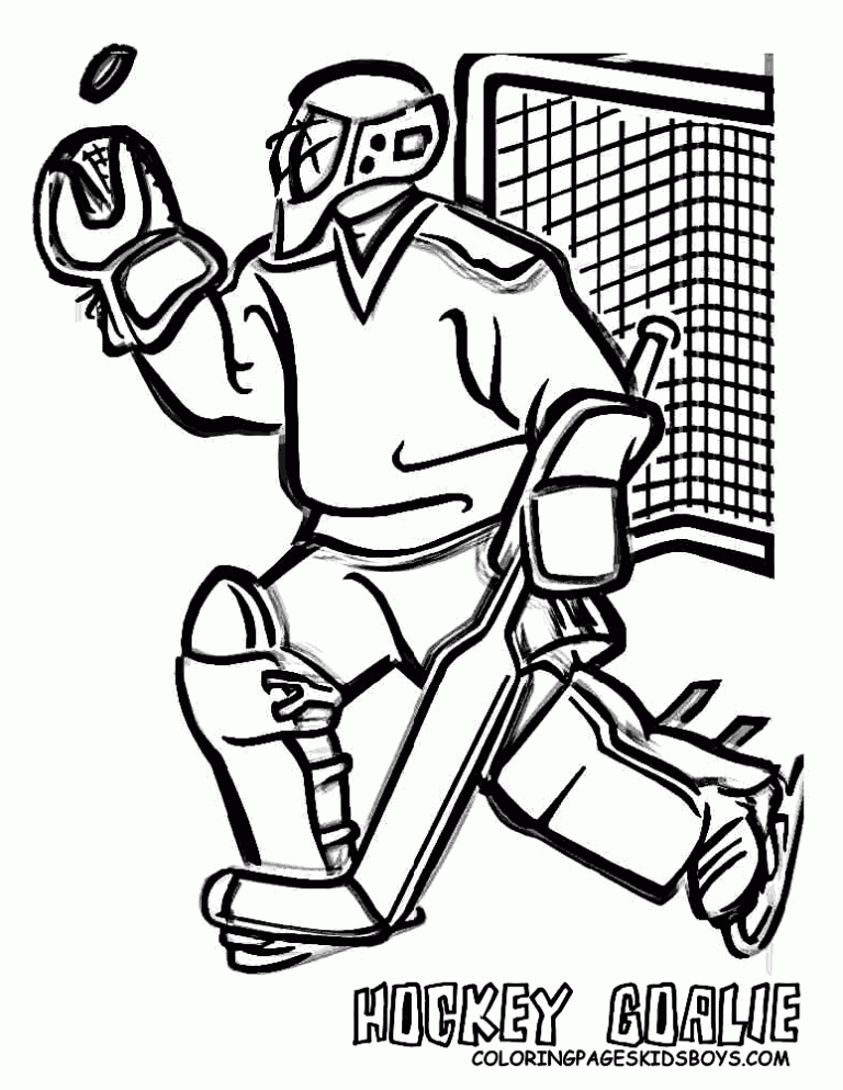 Hockey Coloring Pages