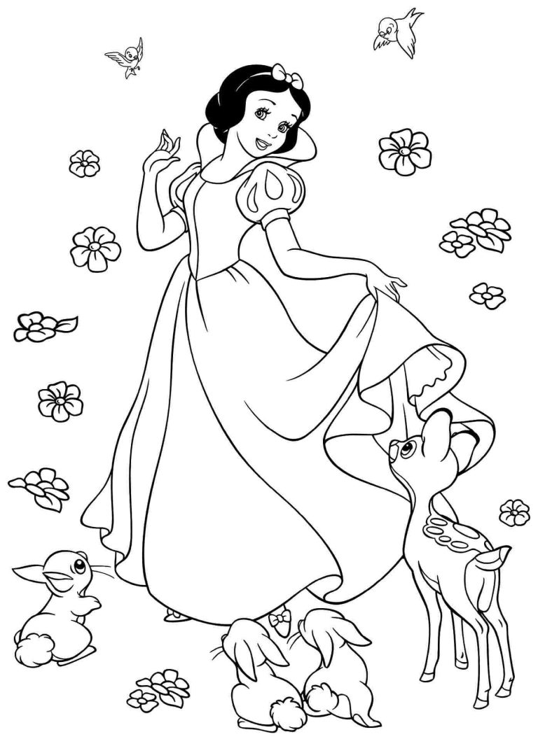 Snow White Printable Coloring Pages