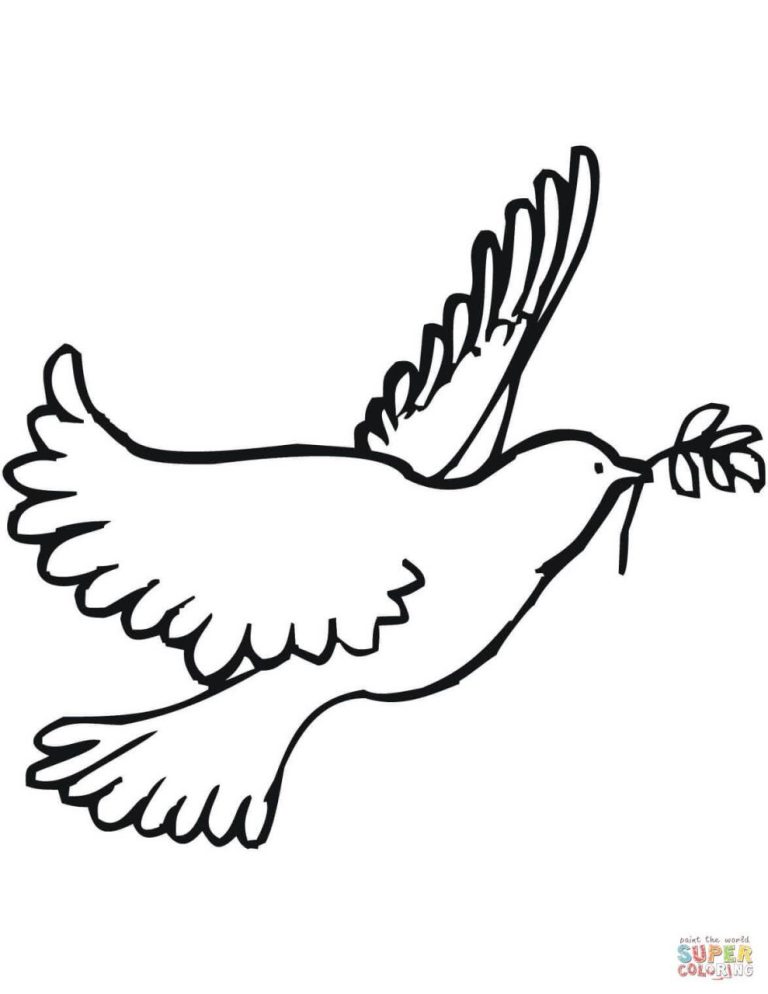 Dove Coloring Page