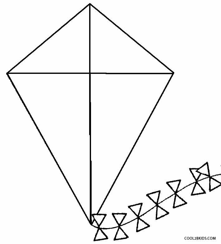 Kite Coloring Page