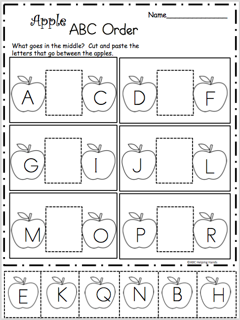 Kindergarten Letter Worksheets