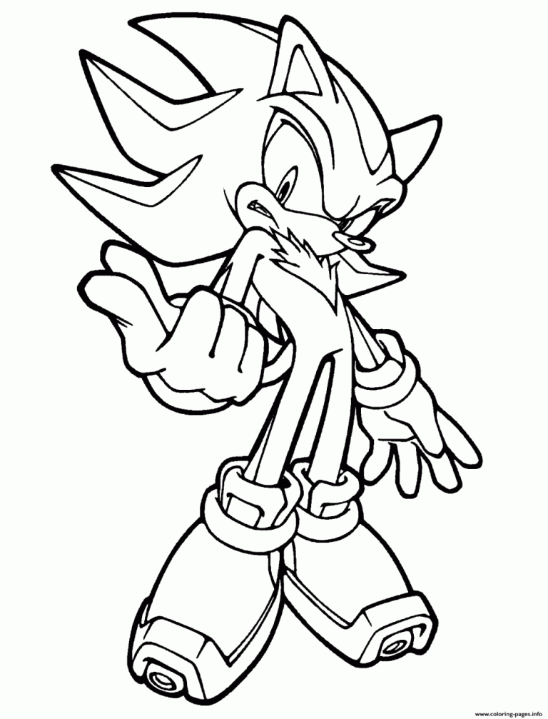 Super Sonic Coloring Pages