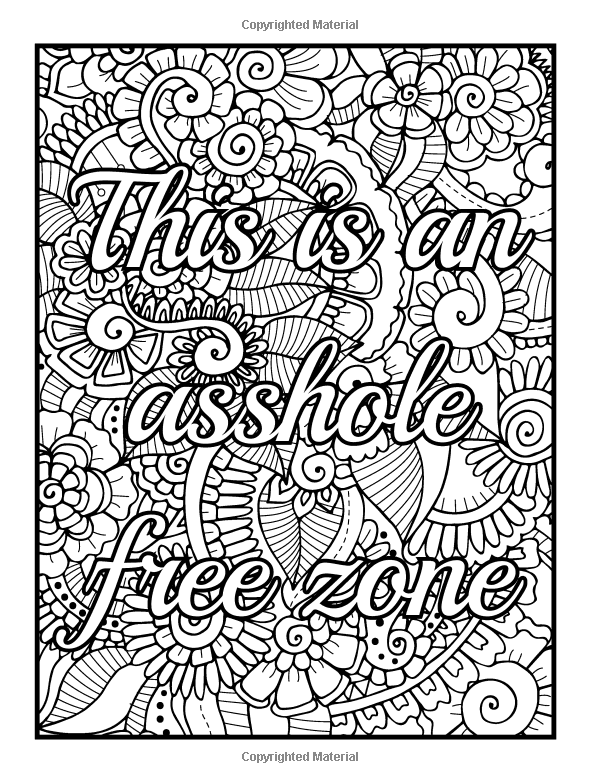 Swear Word Coloring Pages