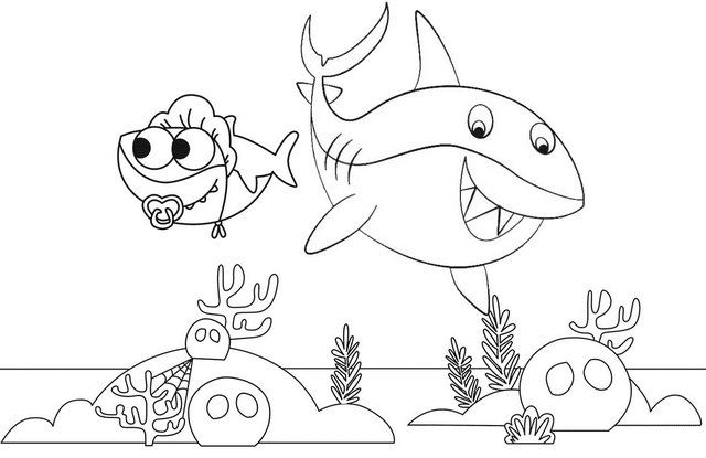 Baby Shark Coloring Book