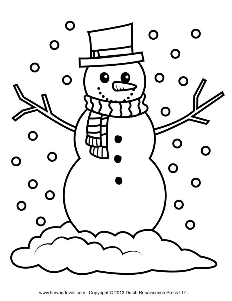 Snow Coloring Pages