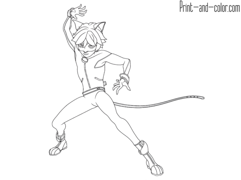 Ladybug And Cat Noir Coloring Pages