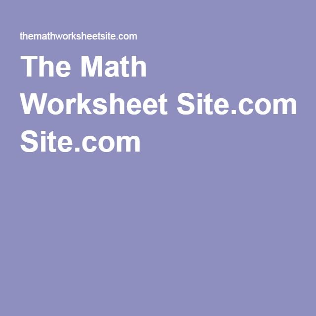 Themathworksheetsite