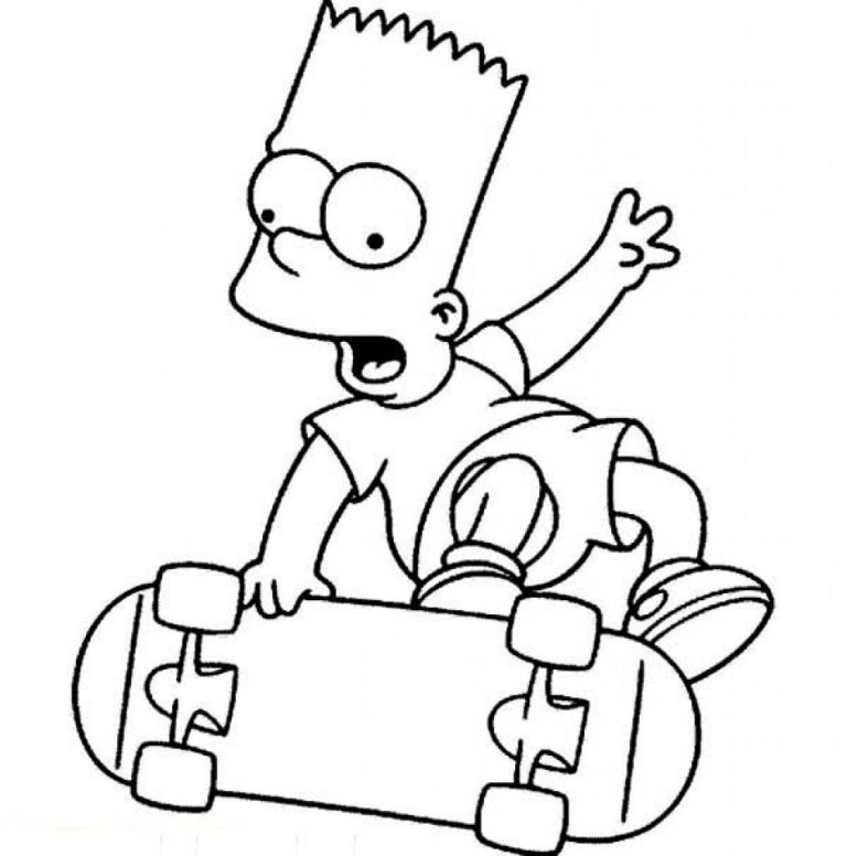 Bart Simpson Coloring Pages