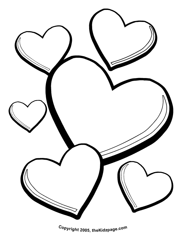 Printable Heart Coloring Pages