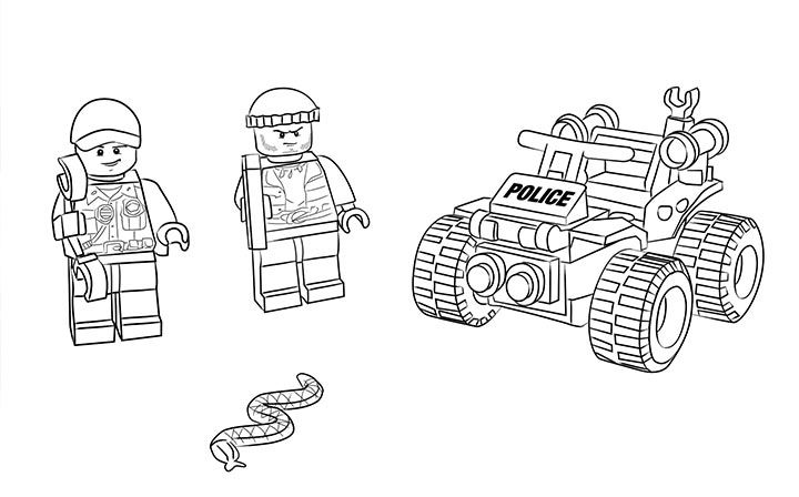 Lego City Coloring Pages