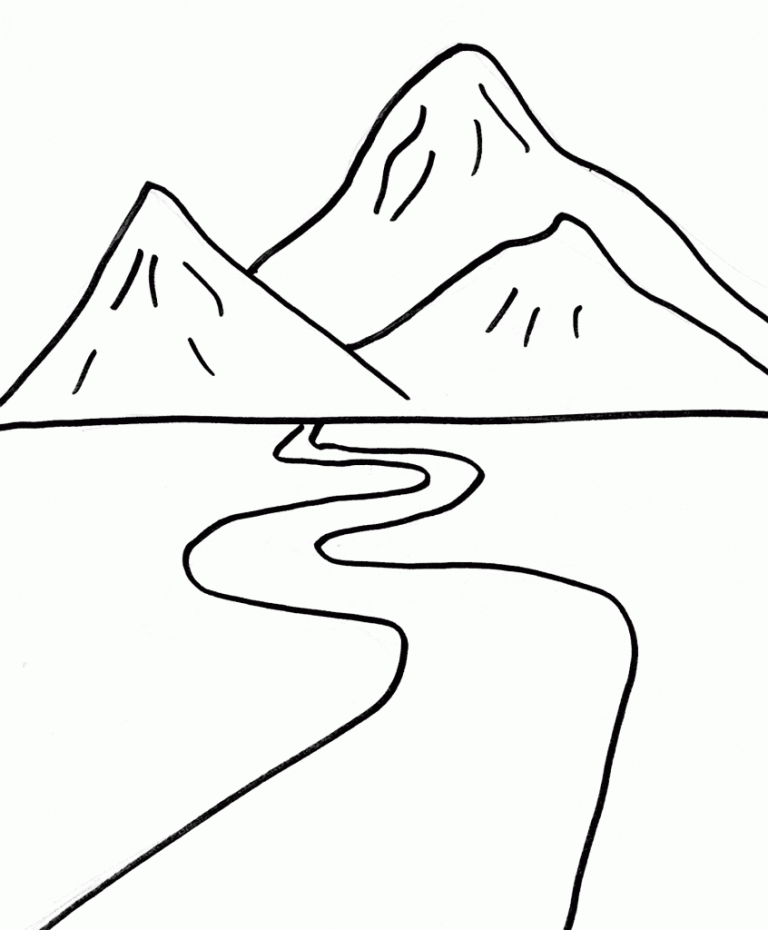 Mountain Coloring Pages