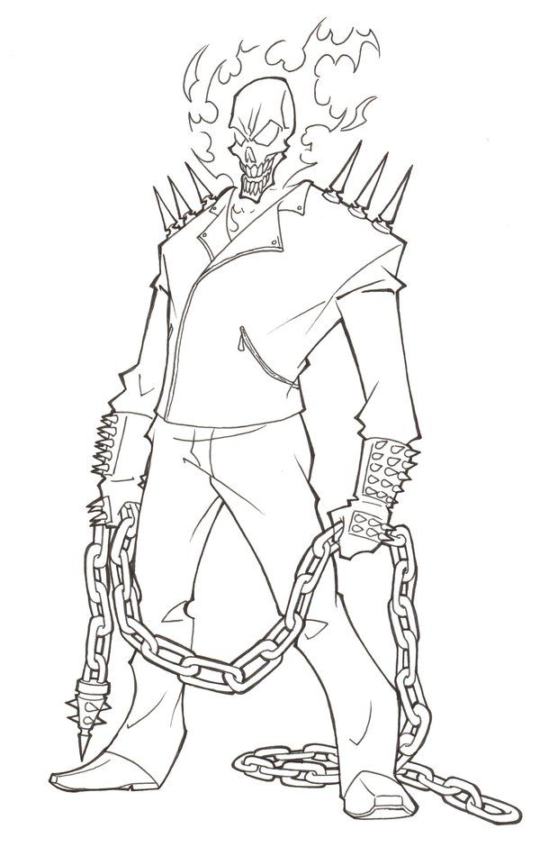 Ghost Rider Coloring Pages