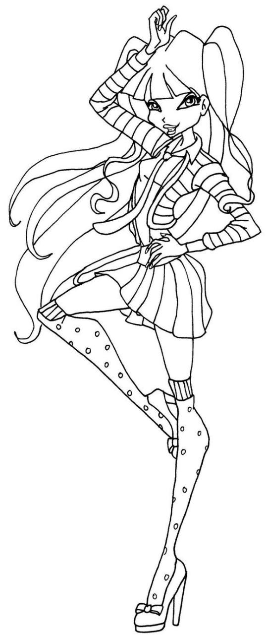 Winx Club Coloring Pages