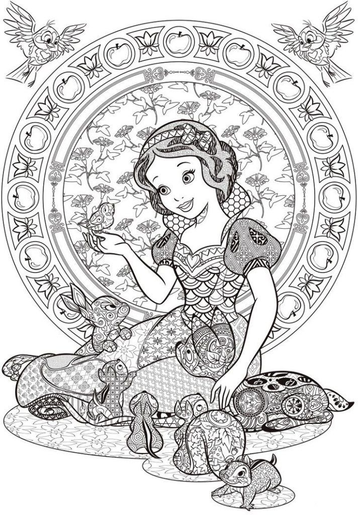 Snow White Coloring Pages For Adults