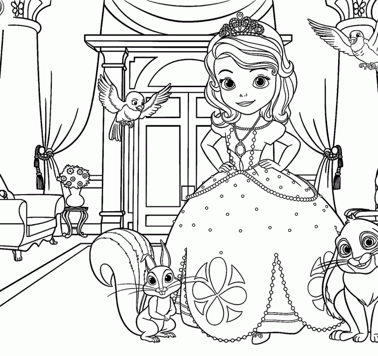 Princess Sofia Coloring Pages