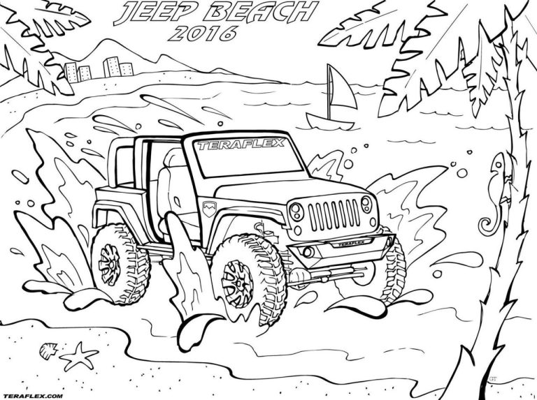 Jeep Coloring Pages