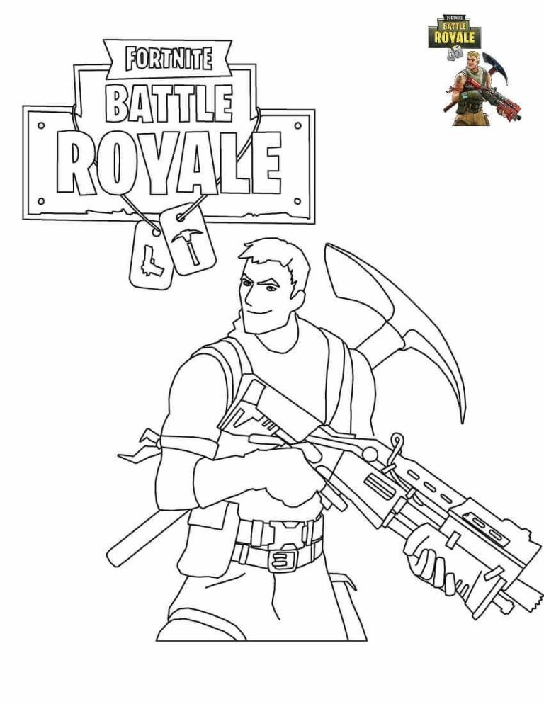 Printable Fortnite Coloring Pages