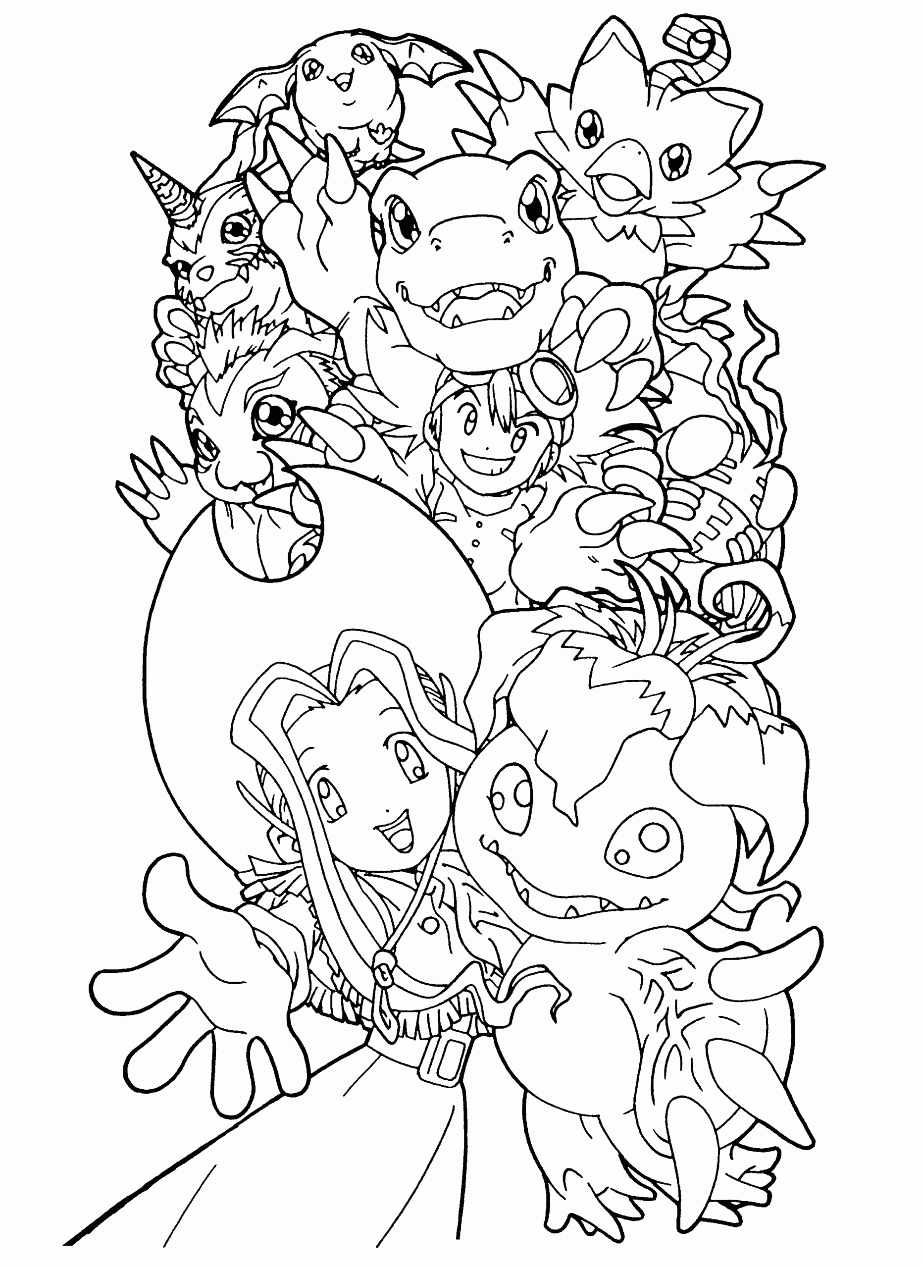 Digimon Coloring Pages