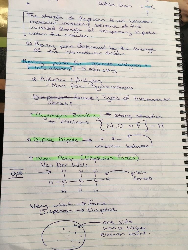 Intermolecular Forces Worksheet