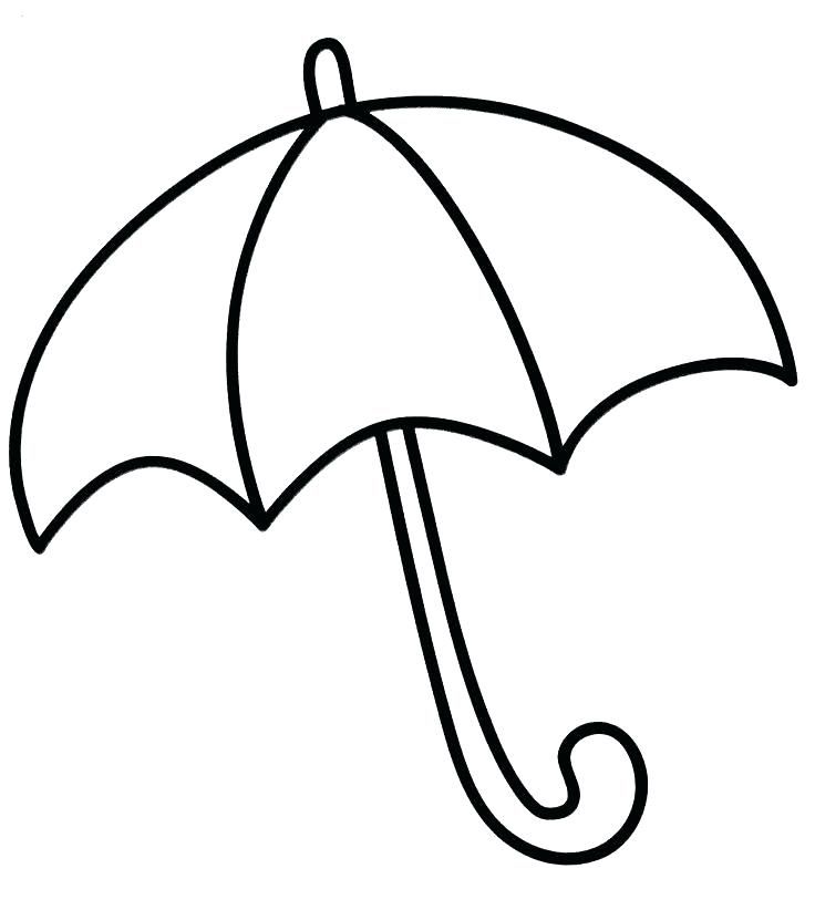 Umbrella Coloring Page