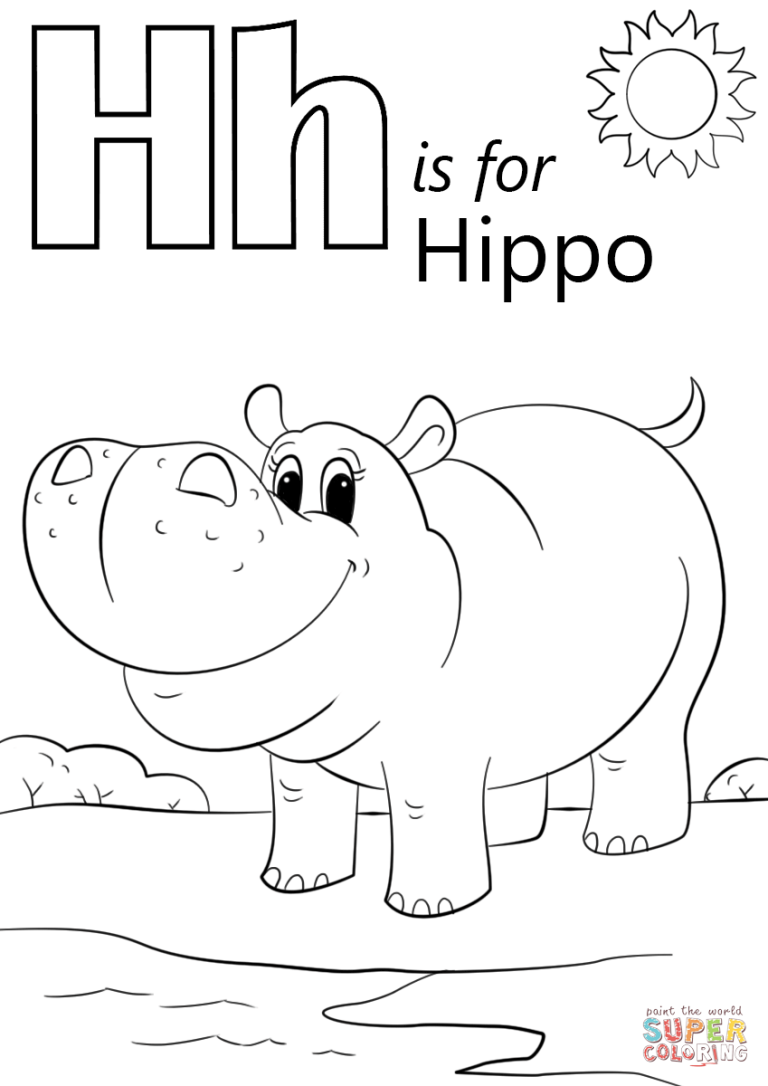 Letter H Coloring Pages