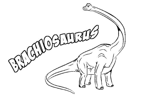 Brachiosaurus Coloring Page