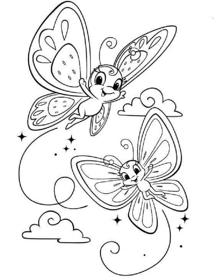 Butterfly Coloring Pages For Preschool