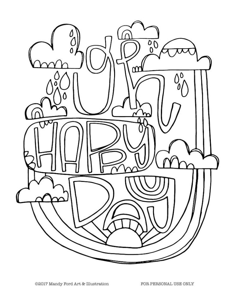 Happy Coloring Pages