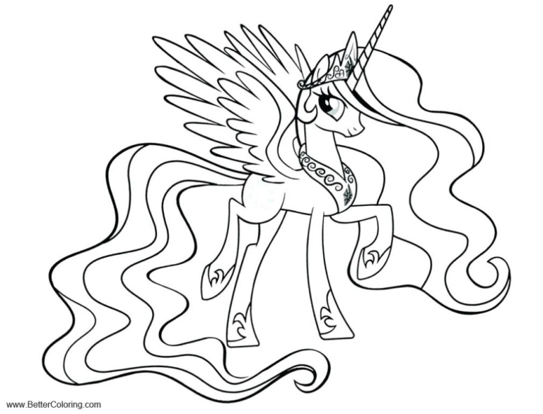 Alicorn Coloring Pages