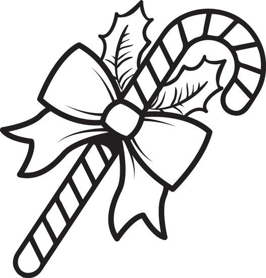 Candy Cane Coloring Pages