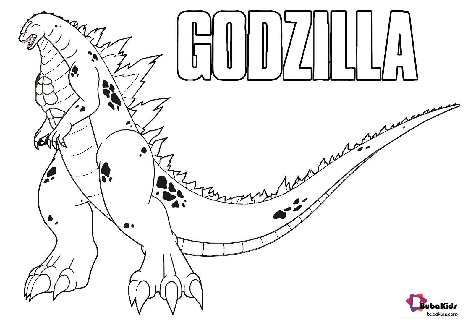 Godzilla Coloring Pages Free