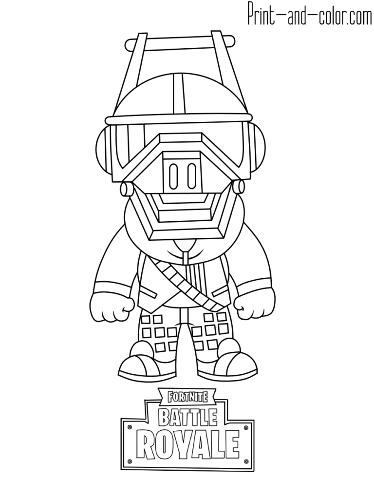 Fortnite Llama Coloring Page