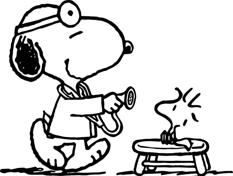 Snoopy Coloring Pages