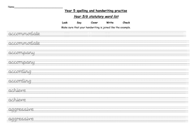 Nelson Handwriting Worksheets Pdf