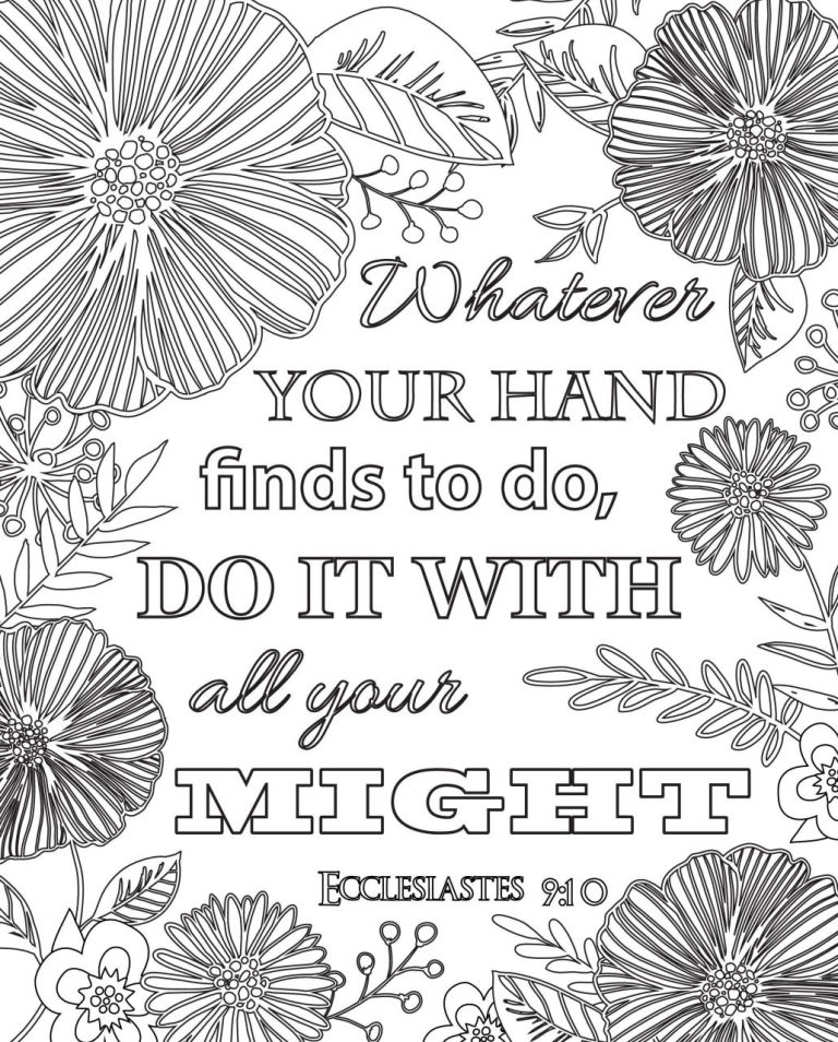 Scripture Coloring Pages