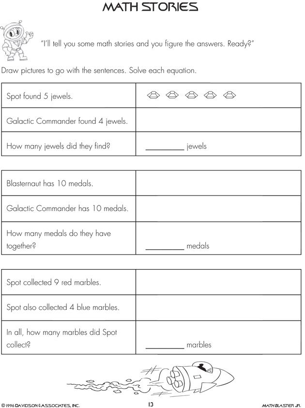 Math Problems For 1st Graders